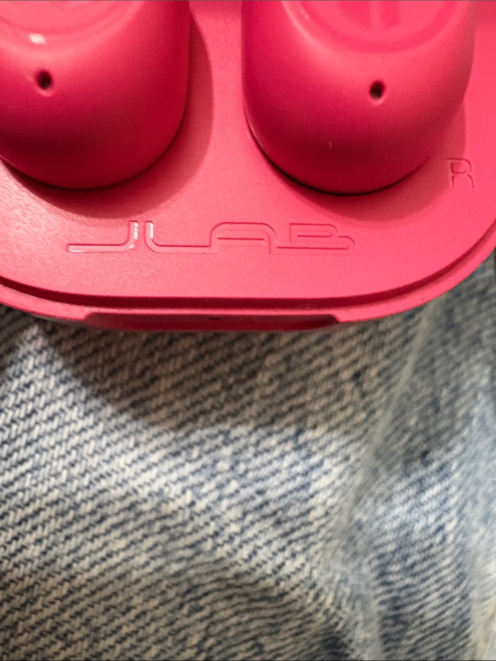 JLab Hot Pink True Wireless Earbuds with Charging Case - Picture 2 of 4
